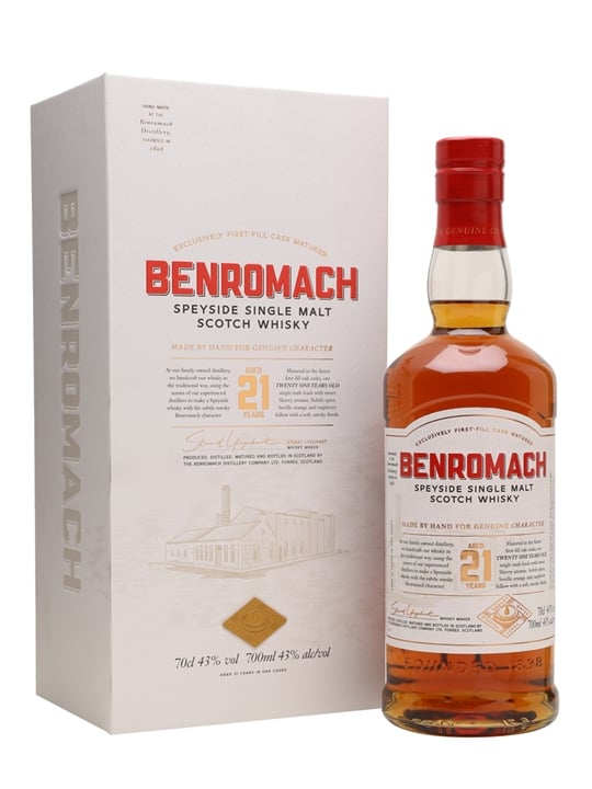 Benromach 21 Year Old Speyside Single Malt Scotch Whisky