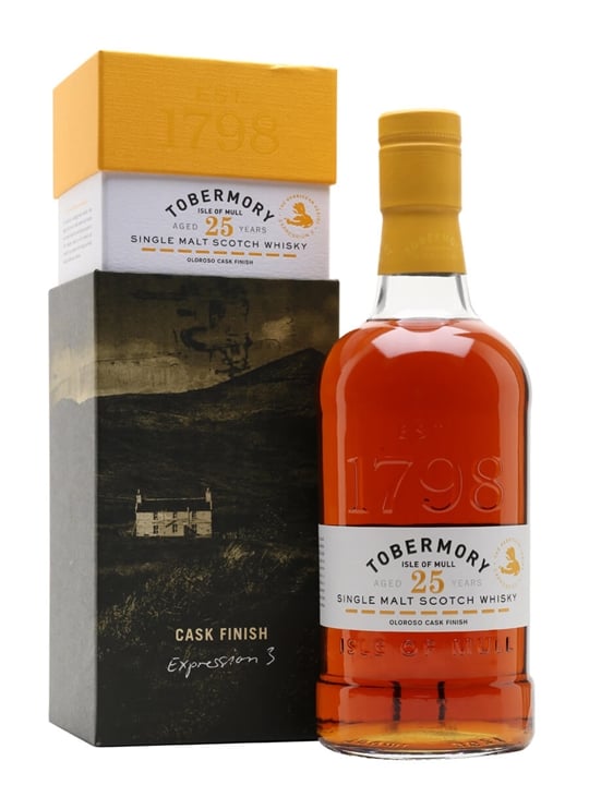 Tobermory 25 Year Old Island Single Malt Scotch Whisky