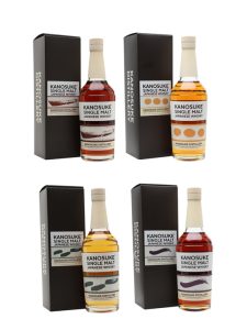 Kanosuke Brush Stroke Series Set / Exclusive to The Whisky Exchange / 4 Bottles Japanese Whisky